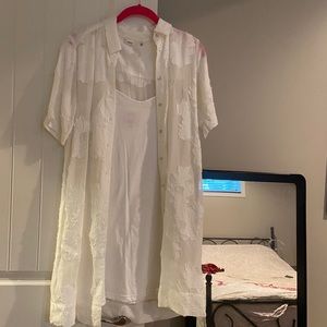 Wilfred White Hemistiche Dress